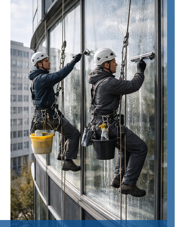 Мойка панорамных окон в Кинели от 357 р. заказать у ВЫСОТНИК-Кнл