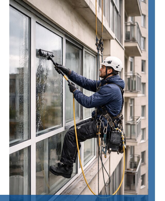 Мойка балконного остекления в Кинели от 3566 р. | ВЫСОТНИК-Кнл