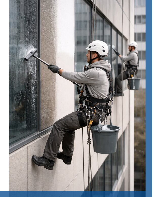 Мойка фасадов зданий в Кинели под ключ от 357 р. | ВЫСОТНИК-Кнл