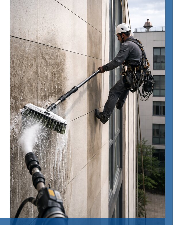 Мойка фасада из керамогранита в Кинели от 306 р. | ВЫСОТНИК-Кнл