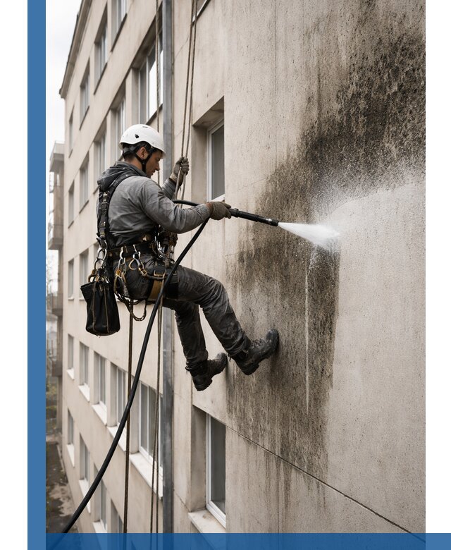 Профессиональная очистка фасадов от плесени в Кинели