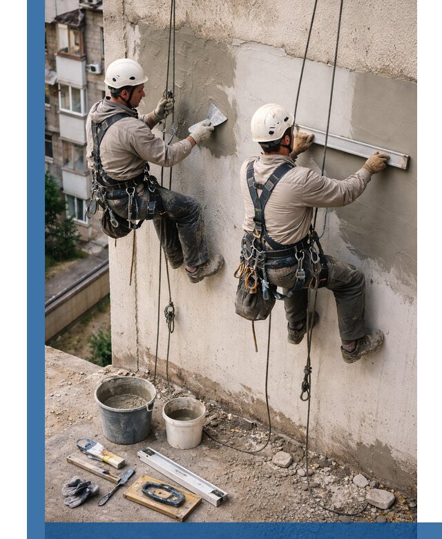 Комплексный ремонт штукатурного фасада с гарантией в Кинели