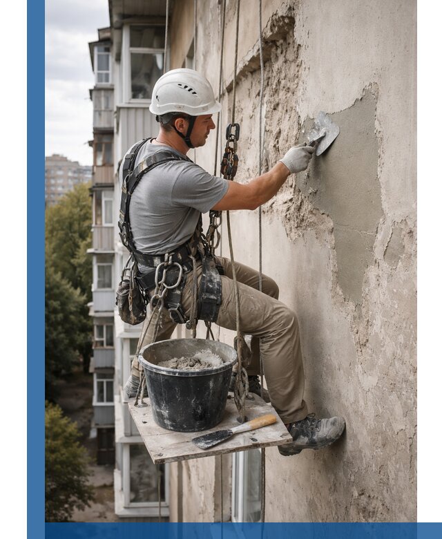 Восстановление фасадной штукатурки в Кинели с гарантией качества