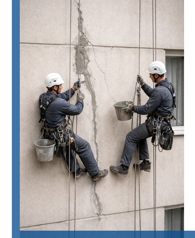 Заделка трещин на фасаде в Кинели с гарантийным ремонтом