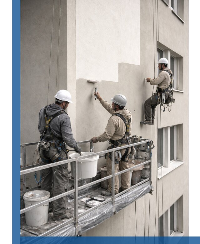 Покраска оштукатуренного фасада в Кинели под ключ с гарантией