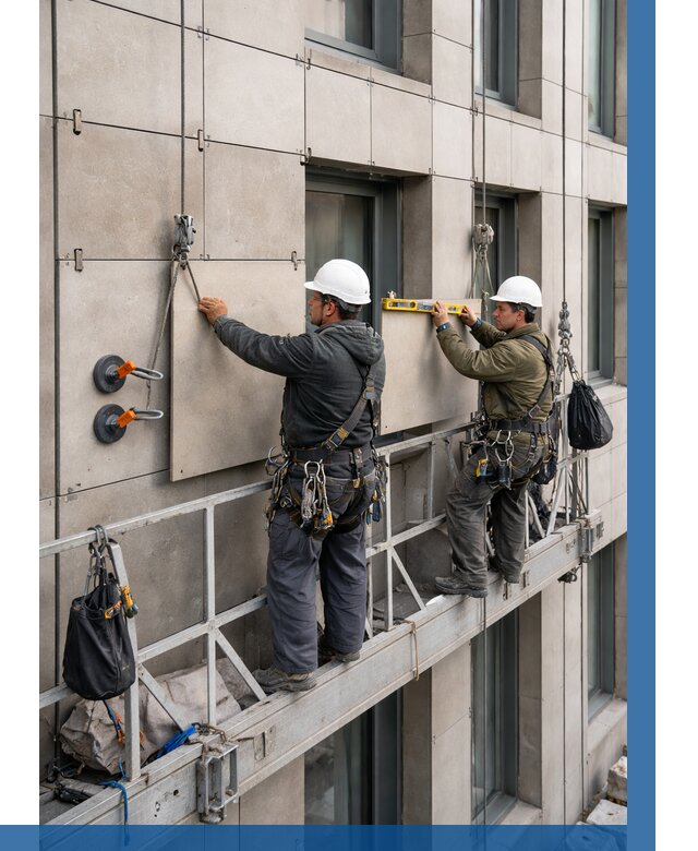 Монтаж керамогранита на фасад в Кинели от 2547 р. | ВЫСОТНИК-Кнл