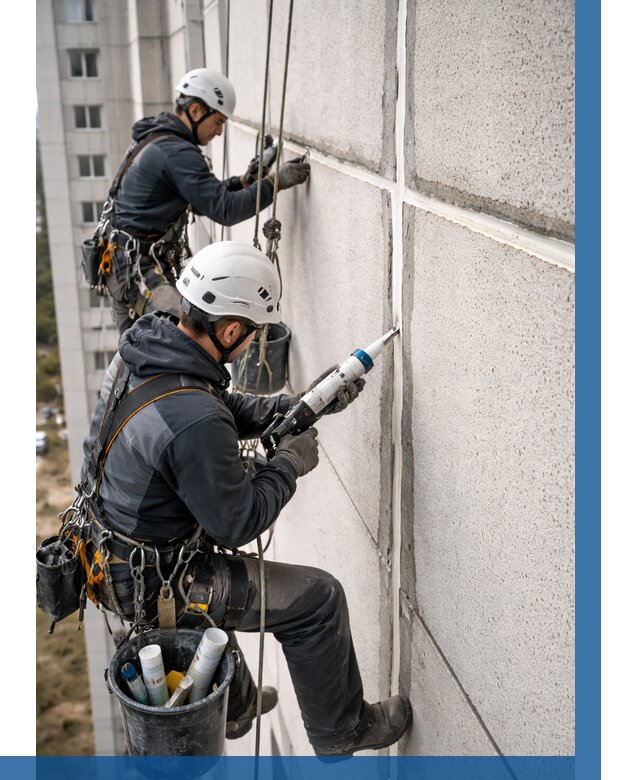 Герметизация межпанельных швов в Кинели от 713 р. | ВЫСОТНИК-Кнл