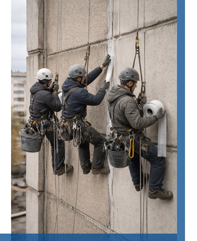 Ремонт межпанельных швов в Кинели от 764 р. | ВЫСОТНИК-Кнл