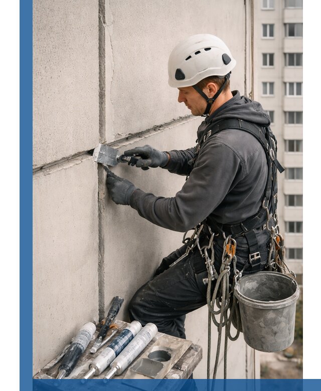 Ремонт межпанельных швов в Кинели герметизация и восстановление