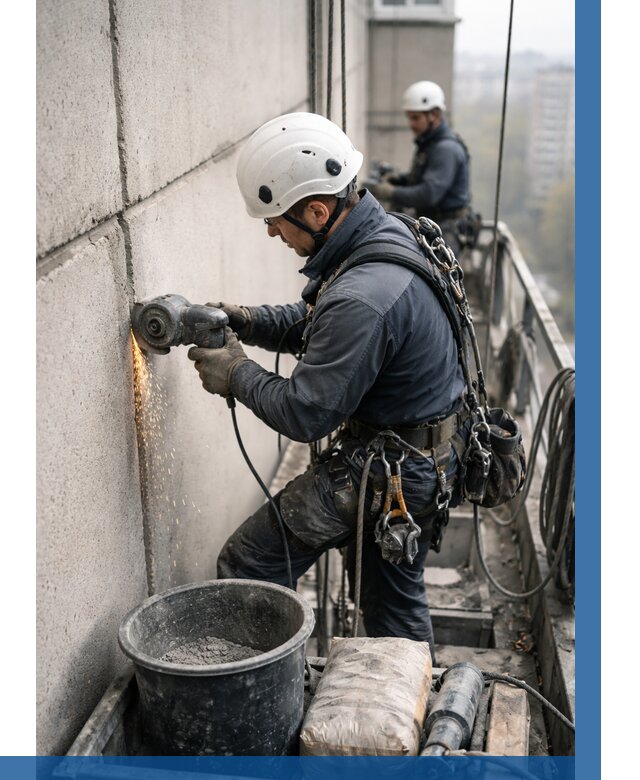 Штробление межпанельных швов в Кинели от 1223 р. | ВЫСОТНИК-Кнл