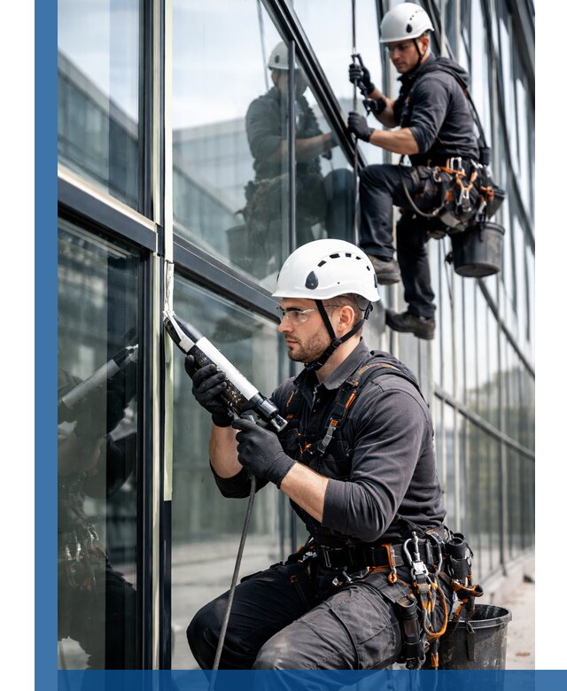 Герметизация витражных швов в Кинели для зданий и фасадов