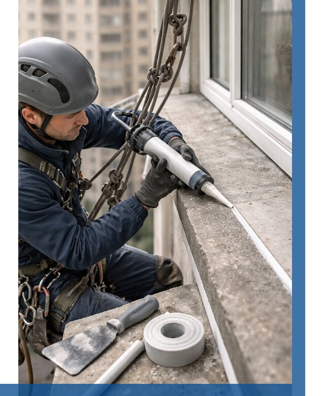 Герметизация балконного козырька в Кинели от 4585 р. | ВЫСОТНИК-Кнл