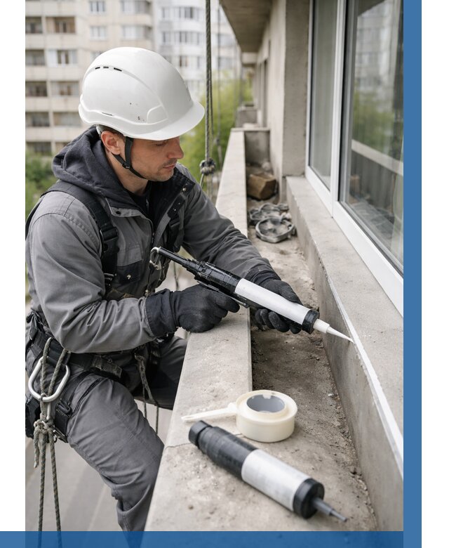 Герметизация швов лоджии в Кинели от 4585 р. | ВЫСОТНИК-Кнл