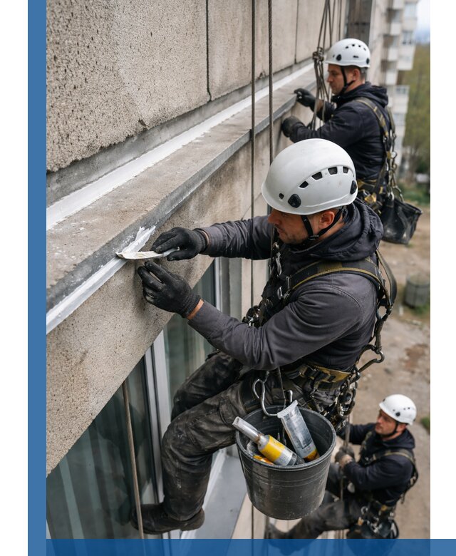 Герметизация примыкания балкона в Кинели под ключ с гарантией