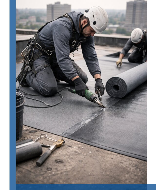 Ремонт мягкой кровли в Кинели с выездом промальпинистов