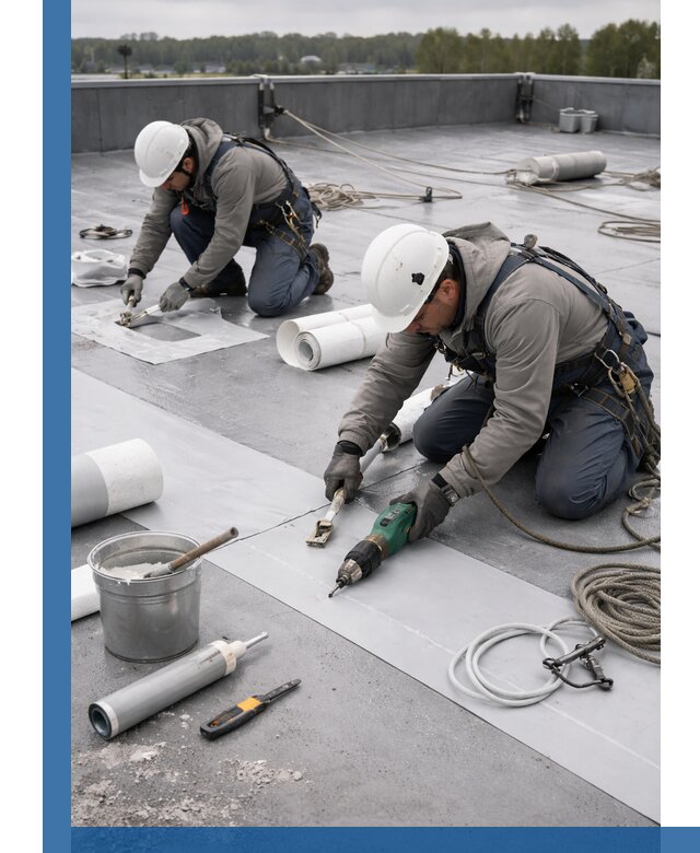 Ремонт мембранной кровли в Кинели качественно и с гарантией