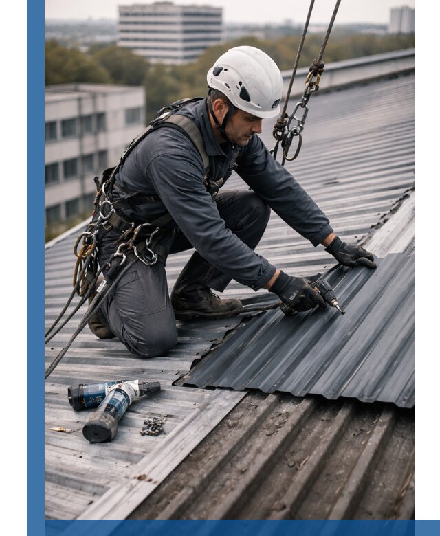 Ремонт профнастила на кровле в Кинели, работы под ключ