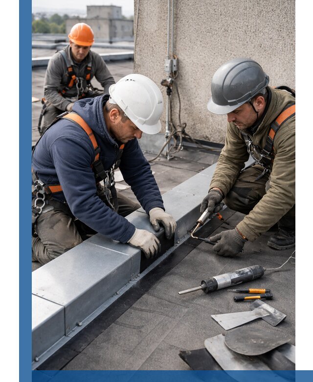 Ремонт кровельных примыканий в Кинели профессионально