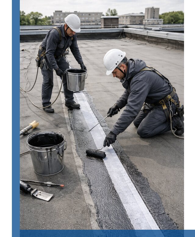 Гидроизоляция кровли мастикой в Кинели надежная защита