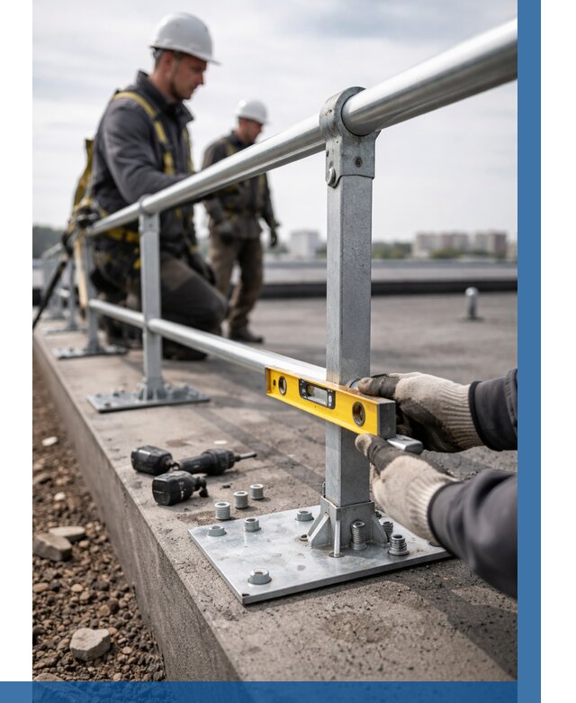 Монтаж кровельного ограждения в Кинели от 1223 р. | ВЫСОТНИК-Кнл