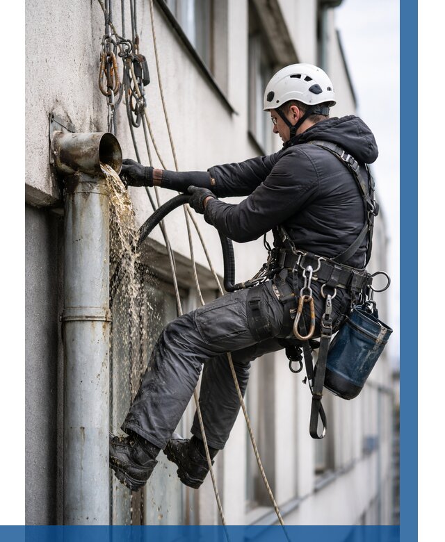 Прочистка водосточных труб в Кинели от 3566 р. | ВЫСОТНИК-Кнл