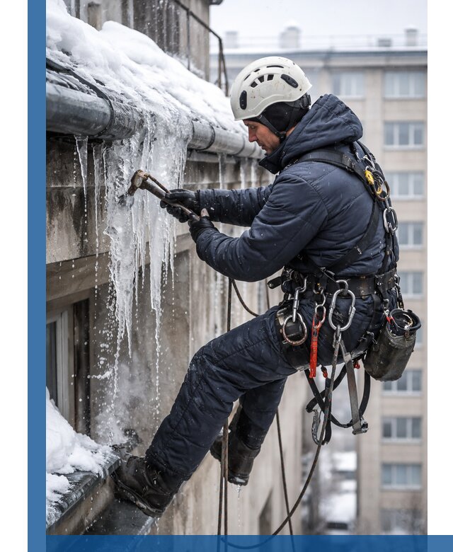 Удаление наледи и чистка водостоков в Кинели оперативно и безопасно