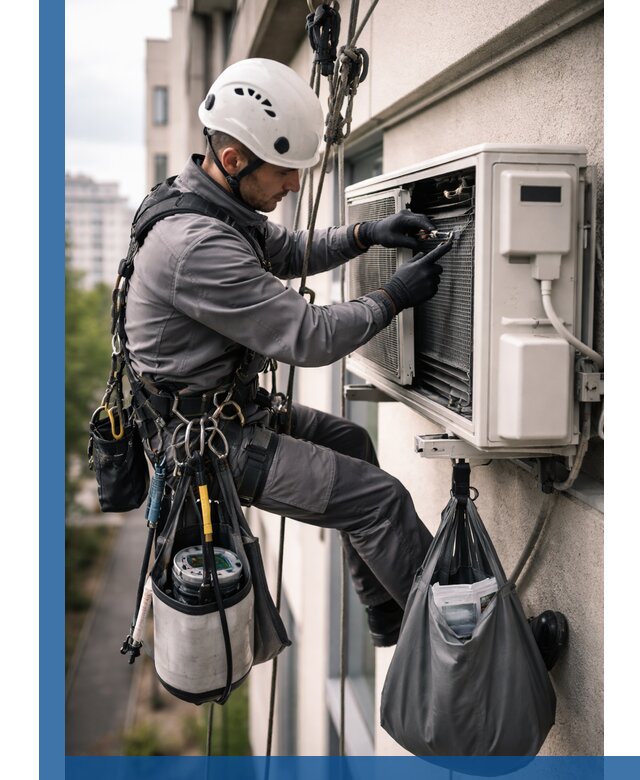 Обслуживание внешнего блока кондиционера в Кинели профессионально