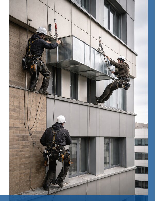 Монтаж воздуховодов на фасаде в Кинели от 1528 р. | ВЫСОТНИК-Кнл