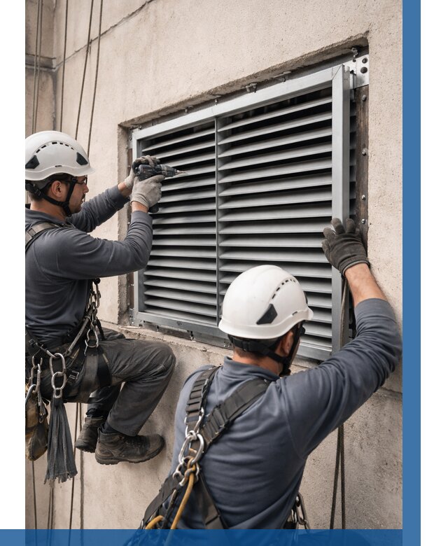 Монтаж вентиляционных решеток в Кинели от 4585 р. | ВЫСОТНИК-Кнл