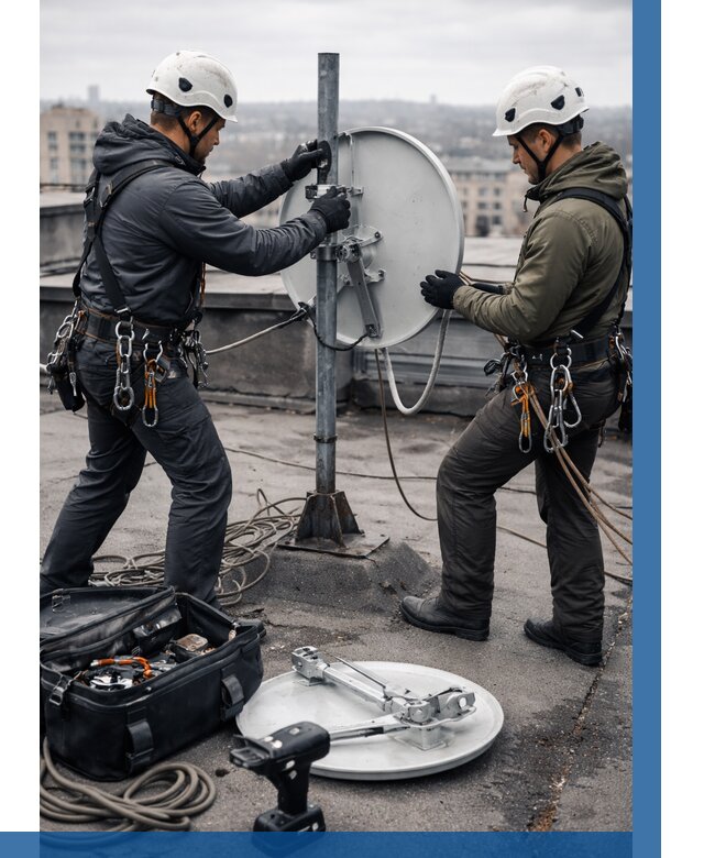 Демонтаж антенн на крыше в Кинели от 4585 р. | ВЫСОТНИК-Кнл