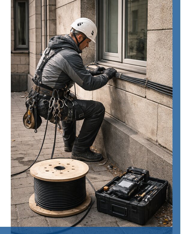 Прокладка оптоволоконного кабеля в Кинели от 815 р. | ВЫСОТНИК-Кнл