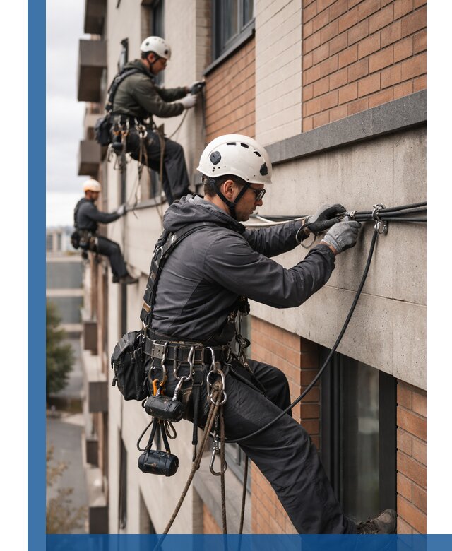 Крепление кабеля на фасаде монтаж и крепеж в Кинели