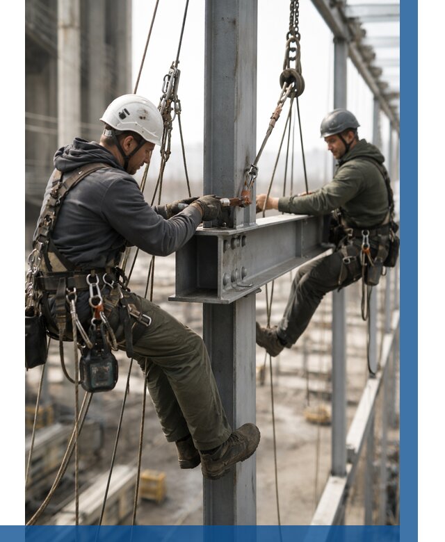 Монтаж металлоконструкций на высоте в Кинели от 3566 р. | ВЫСОТНИК-Кнл