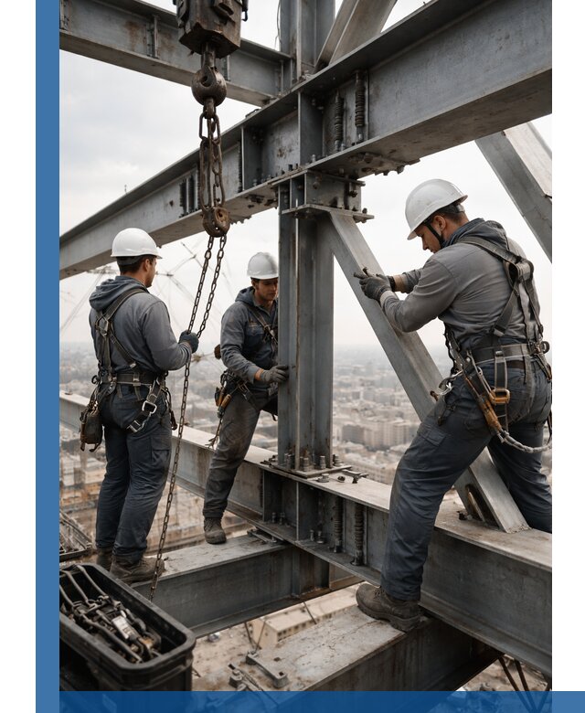 Профессиональный монтаж металлоконструкций на высоте в Кинели