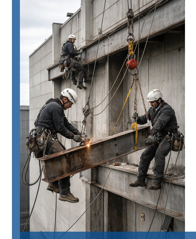 Демонтаж металлоконструкций на высоте в Кинели под ключ