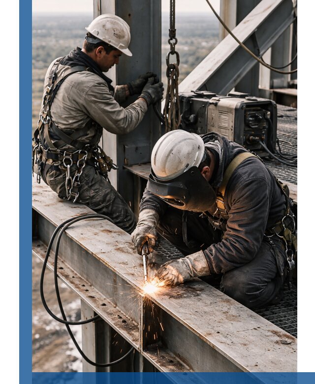 Высотные сварочные работы в Кинели для промышленных объектов