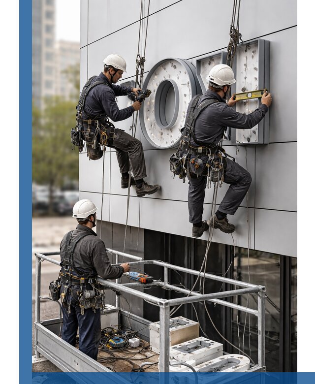 Профессиональный монтаж световых букв в Кинели под ключ