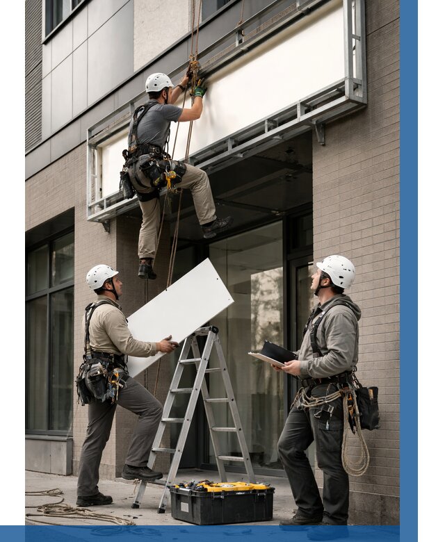 Монтаж светового короба в Кинели от 6622 р. | ВЫСОТНИК-Кнл