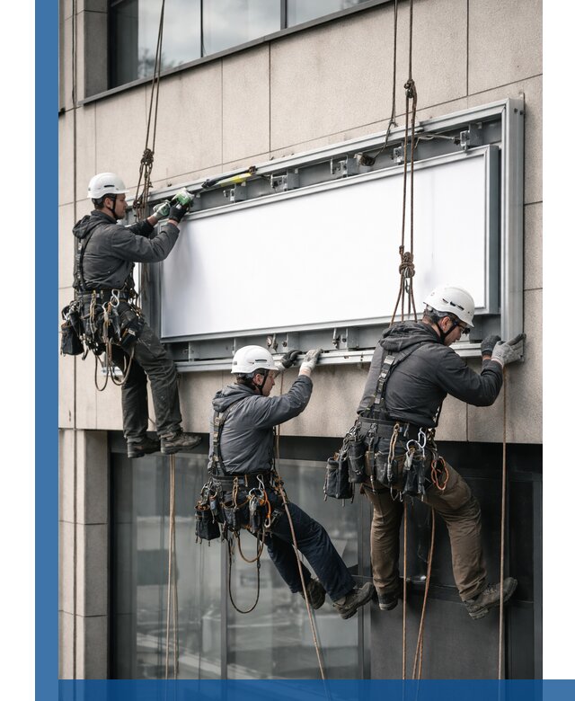 Профессиональный монтаж светового короба под ключ в Кинели