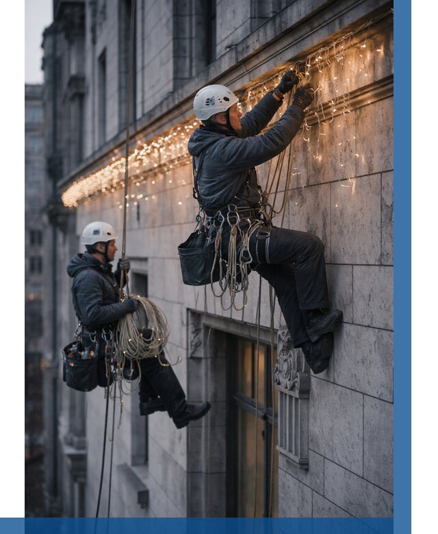 Монтаж новогодней иллюминации в Кинели от 8660 р. | ВЫСОТНИК-Кнл