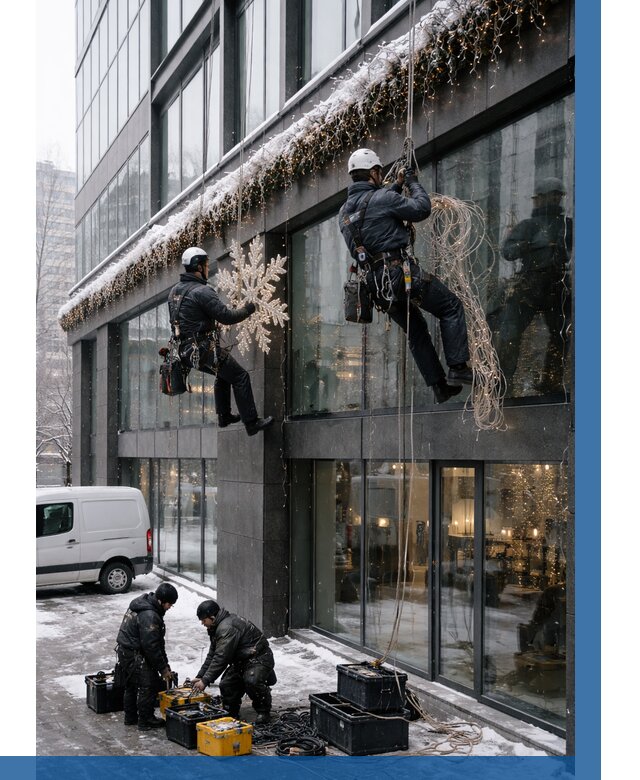 Демонтаж новогоднего оформления в Кинели от 5603 р. | ВЫСОТНИК-Кнл