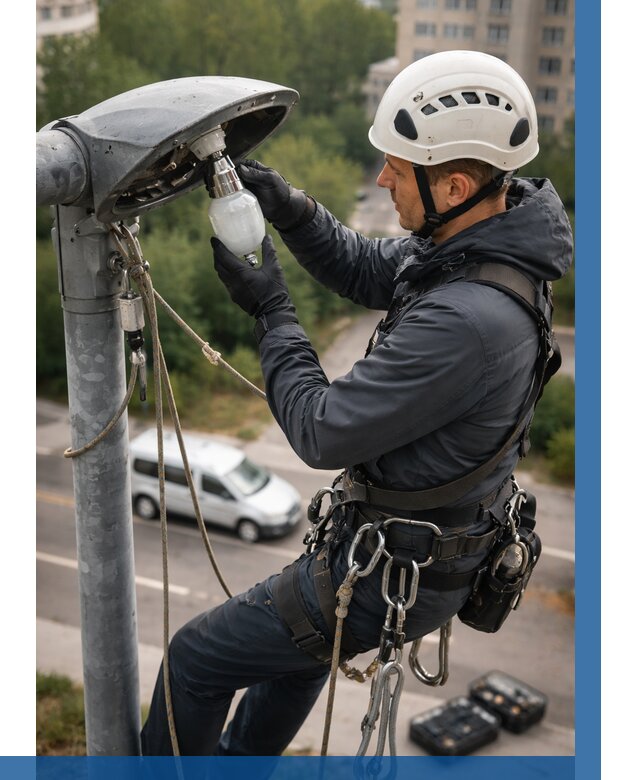 Замена ламп на высоте в Кинели от 2547 р. | ВЫСОТНИК-Кнл