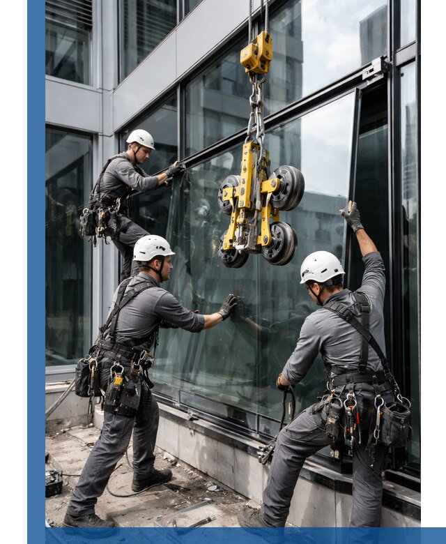 Структурное остекление фасадов в Кинели монтаж и обслуживание