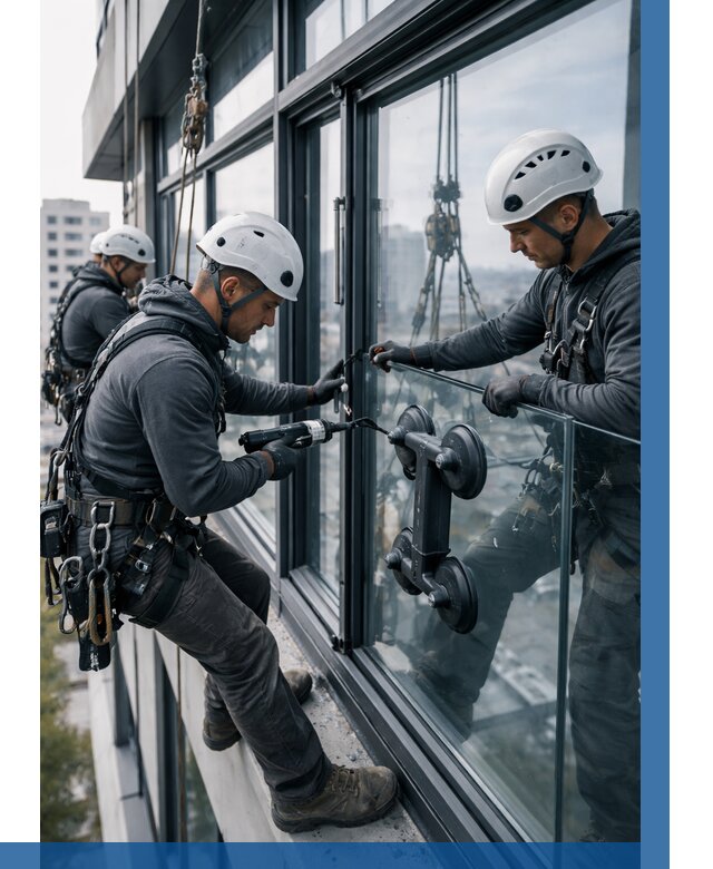 Витражное остекление зданий в Кинели от 3566 р. | ВЫСОТНИК-Кнл