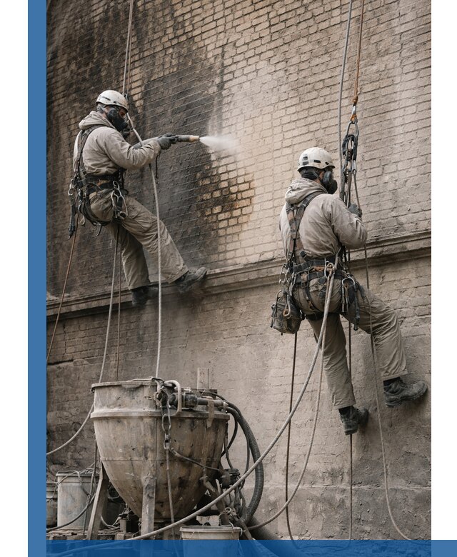 Пескоструйная очистка фасадов в Кинели профессионально