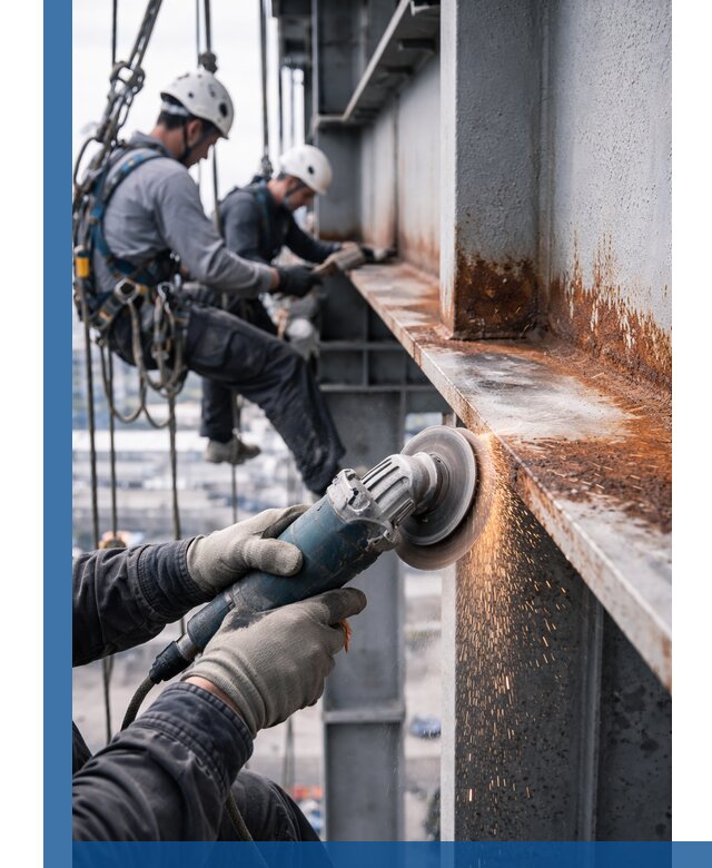 Зачистка металла от ржавчины и подготовка поверхностей в Кинели