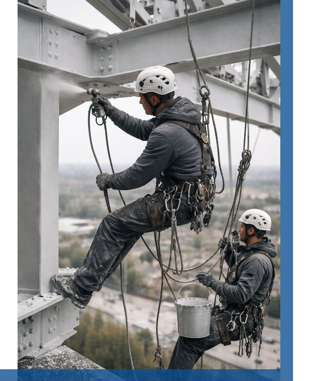 Покраска металлоконструкций на высоте в Кинели 357 р |ВЫСОТНИК-Кнл