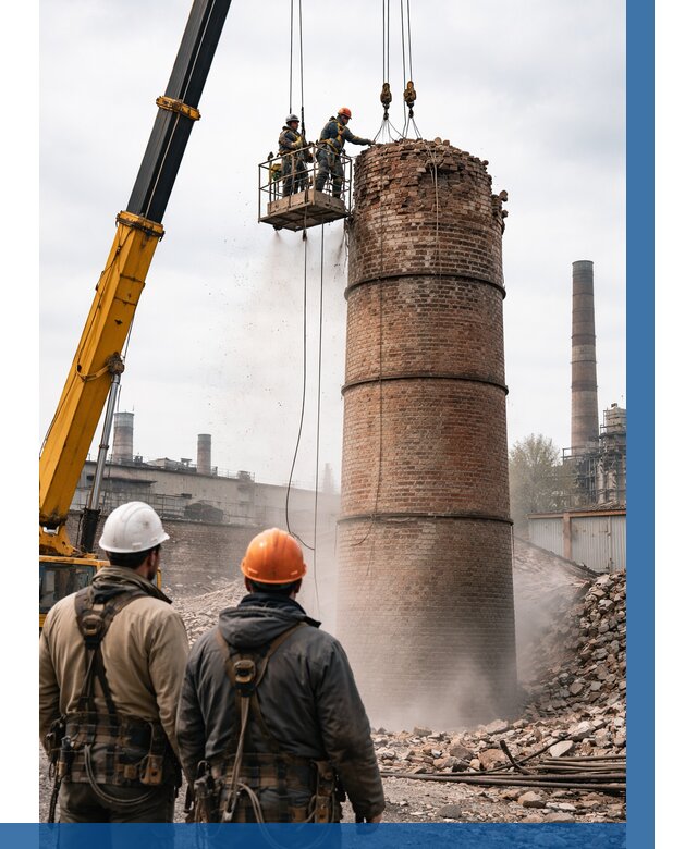 Демонтаж дымовой трубы в Кинели от 91692 р. | ВЫСОТНИК-Кнл, смета