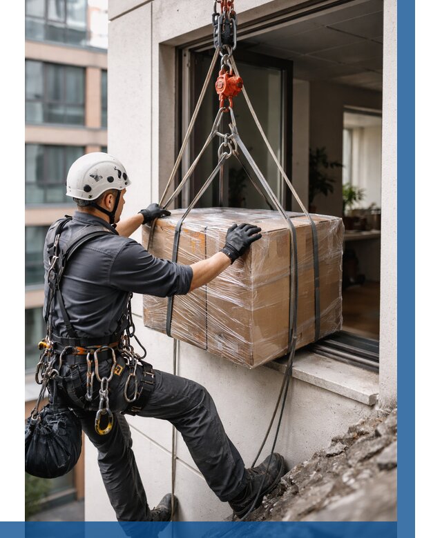 Подъем груза через окно в Кинели от 4585 р. | ВЫСОТНИК-Кнл