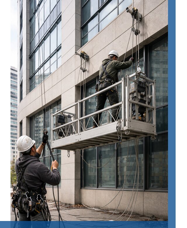 Монтаж и подъем фасадной люльки в Кинели от 12226 р. | ВЫСОТНИК-Кнл